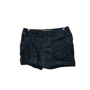 Lolë Womens Black Cotton Blend Casual Shorts Med